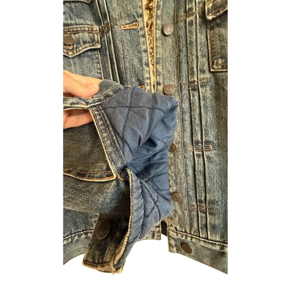 Y2K GAP Sherpa-Lined Denim Jacket (Fall 2002) Men’s M / Women’s L - Picture 4 of 6